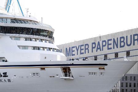 Die Orderbücher der Meyer Werft sind voll. (Archivbild)