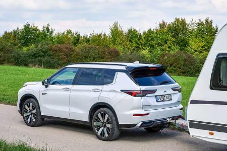 Heck, Mitsubishi Outlander, Camping, Wohnwagen, Caravan