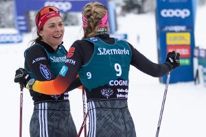 Langlauf: Gimmler/Rydzek sprinten knapp an Rang drei vorbei