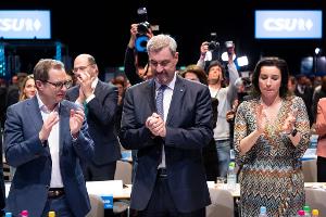 Mit seinem Prozent-Ergebnis dürfte Markus Söder nicht zufrieden sein.