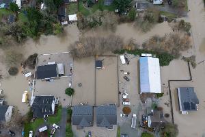 Tagelange Regenfälle hatten heftige Überschwemmungen im Bundesstaat Washington an der US-Westküste ausgelöst.