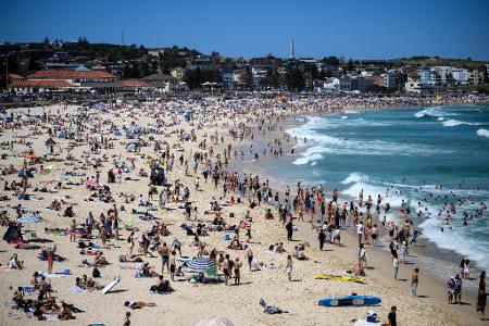 Am berühmten Bondi Beach läuft am Sonntag ein Polizeieinsatz. (Archiv)
