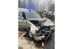 Unfall auf der B483 am Samstag.