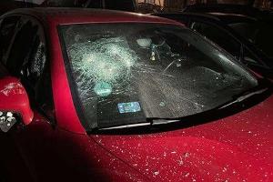 Beschädigter Porsche