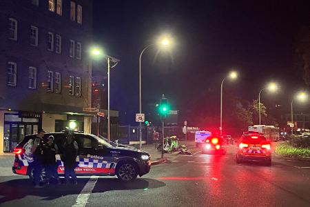 Der Tatort ist weiträumig abgesperrt.