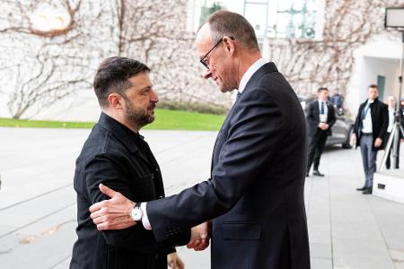 Heute wird Selenskyj erneut im Kanzleramt empfangen. 