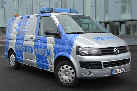 Der STREIFENWagen der Kreispolizeibehörde Mettmann.