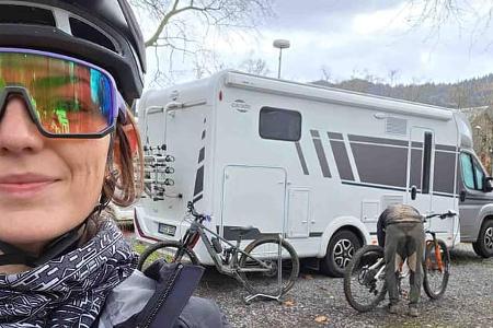 Dauertest, Carado T447, Fahrräder, Selfie