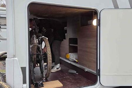 Dauertest, Carado T447, Heckgarage, Heckträger