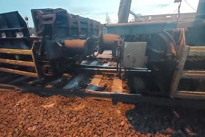 Zugentgleisung im Bahnhof Niebüll 
Foto Bundespolizei