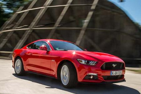 Ford Mustang 5.0 V8, Frontansicht