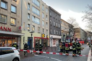 Der Umweltdienst war vor Ort und unterstützte bei den Messungen