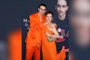 Timothée Chalamet und seine Mutter im schrillen Partnerlook