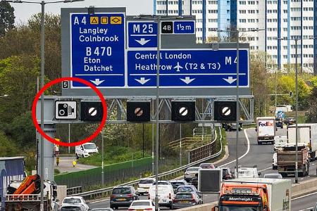 Smart Motorway Großbritannien