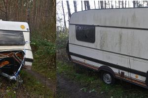 Bilder des entsorgten Wohnanhängers