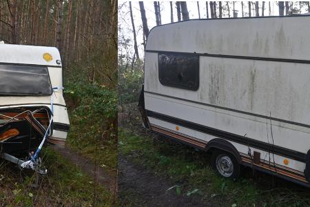 Bilder des entsorgten Wohnanhängers