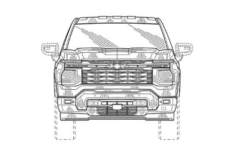 12/2025 Chevrolet Silverado MY 2027 Patentzeichnung
