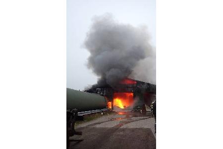 Brand Lagerhalle