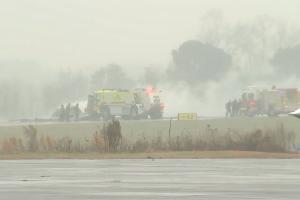 Ein Flugzeug ist an einem Regionalflughafen in North Carolina abgestürzt.