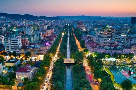 Platz fünf: Tirana