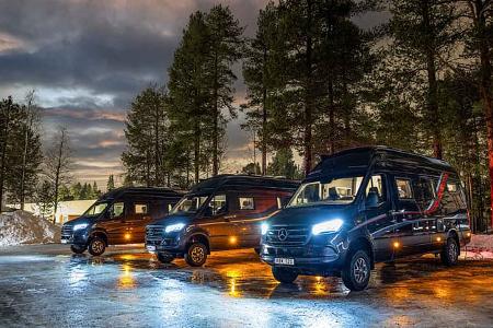 Kabe Abisko Van 690 LB, Mercedes, Parkplatz, Dunkel