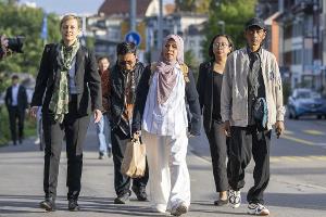 Zwei der Kläger sprachen im September persönlich vor dem Schweizer Gericht. (Archivbild) 