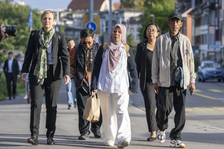 Zwei der Kläger sprachen im September persönlich vor dem Schweizer Gericht. (Archivbild) 