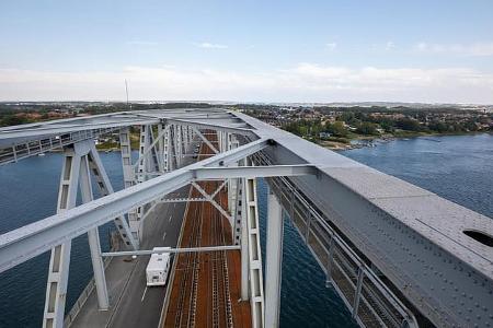 Brücke, Winter, Camping