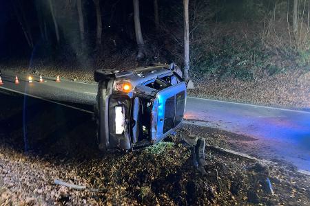 Auto überschlug sich