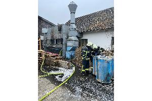 Brand in einer Holzspäne-Absauganlage