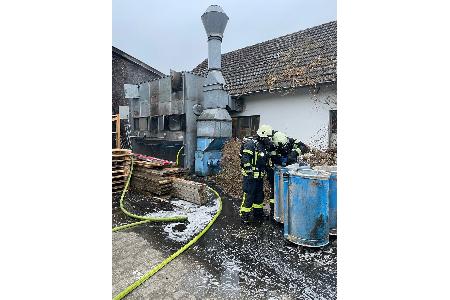 Brand in einer Holzspäne-Absauganlage