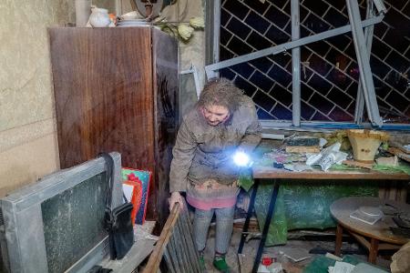 Verwüstung nach russischem Luftangriff 