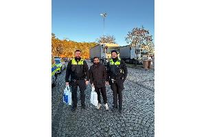 Bild mit einem beschenkten Kraftfahrer