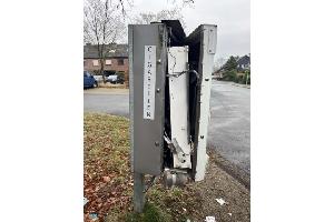 Beschädigter Zigarettenautomat