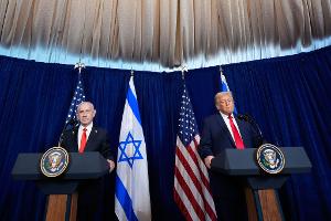 US-Präsident Trump und Israels Premier Netanjahu sehen den Iran weiter als Bedrohung. 