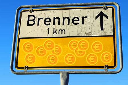Brenner-Schild Euro