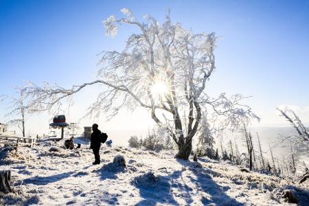 Im Harz herrscht wunderschönes Winterwetter.