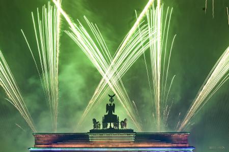 Feuerwerk ist bei der Silvester-Veranstaltung 