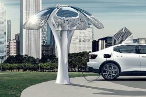 SolarBotanic Tree Elektroauto Ladesäule Baum Photovoltaik