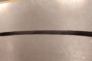 Sichergestelltes Tatmittel: Gürtel mit Metallschnalle