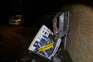 Beschädigter Automat