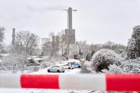 Die betroffene Kabelbrücke läuft zum Kraftwerk Lichterfelde.