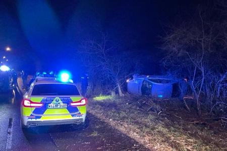 Unfallstelle in Karlstein (Bayern)