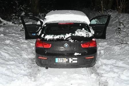 entwendeter und wieder aufgefundener brauner BMW