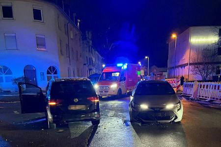 Übersicht Unfall an einer Baustelle