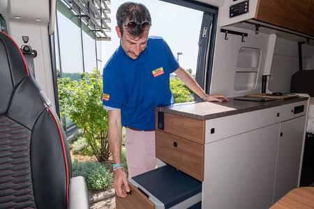 Kühlbox, Küche, Campingbus