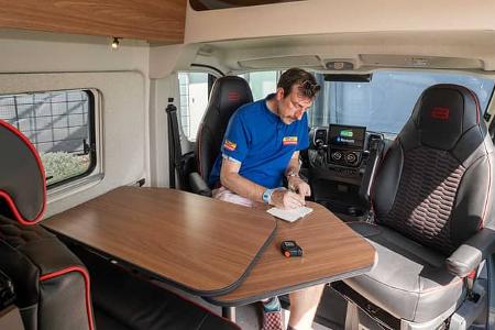 Sitzgruppe, Tisch, Campingbus