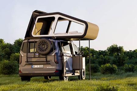 Dachzelt, Campingbus, Freescape, Rhön Camp, Camping, Dachzelt