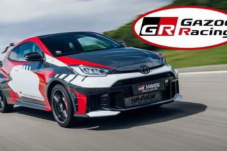Toyota GR Yaris Rovanperä Edition eingeklingt Gazoo Racing Logo