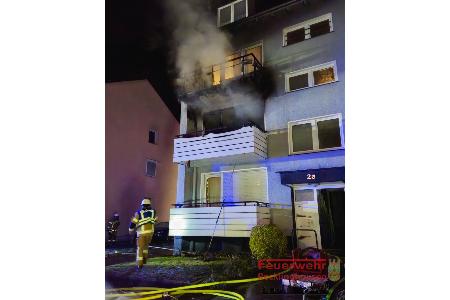 Wohnungsbrand, Recklinghausen, Feuerwehr Recklinghausen, 10.01.2026.